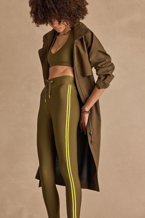 OXFORD 25IN MIDI PANT - OLIVE