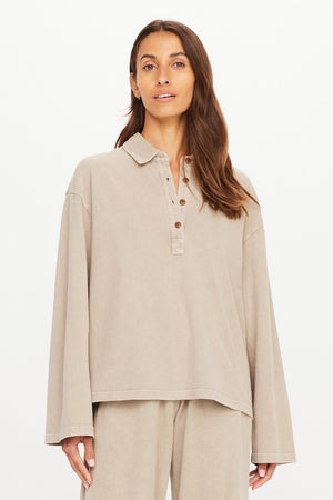 SOHO RHEA COLLARED TOP