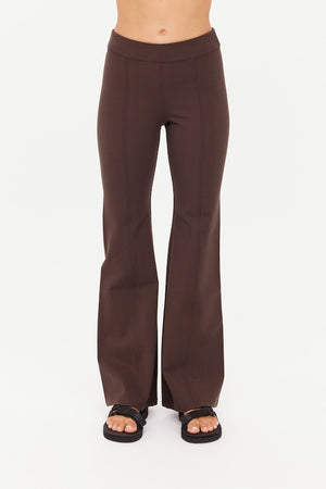 JOYELA FLARE PANT - COCOA