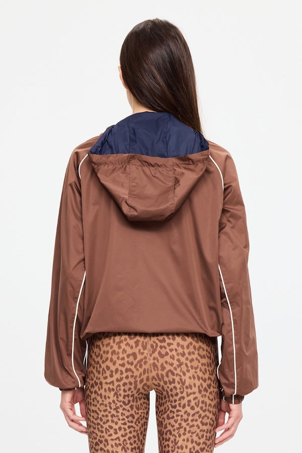 LILA ZIP THROUGH JACKET - CHOCOLATE