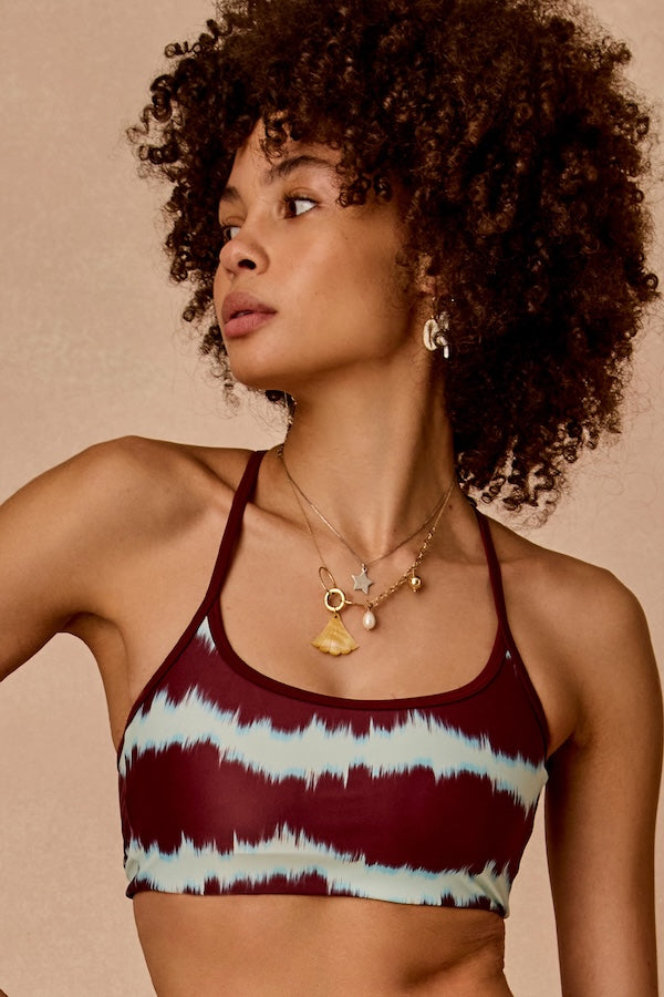 RIO BADU CROSSBACK BRA - TIE DYE