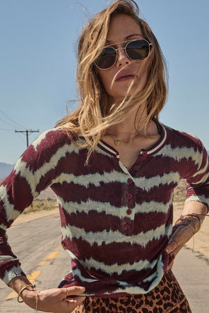 RIO ELI LONG SLEEVE KNIT - TYE DYE