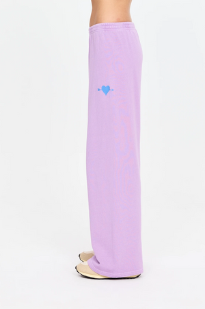 SOUL CAL WIDE LEG TRACK PANT - VIOLET