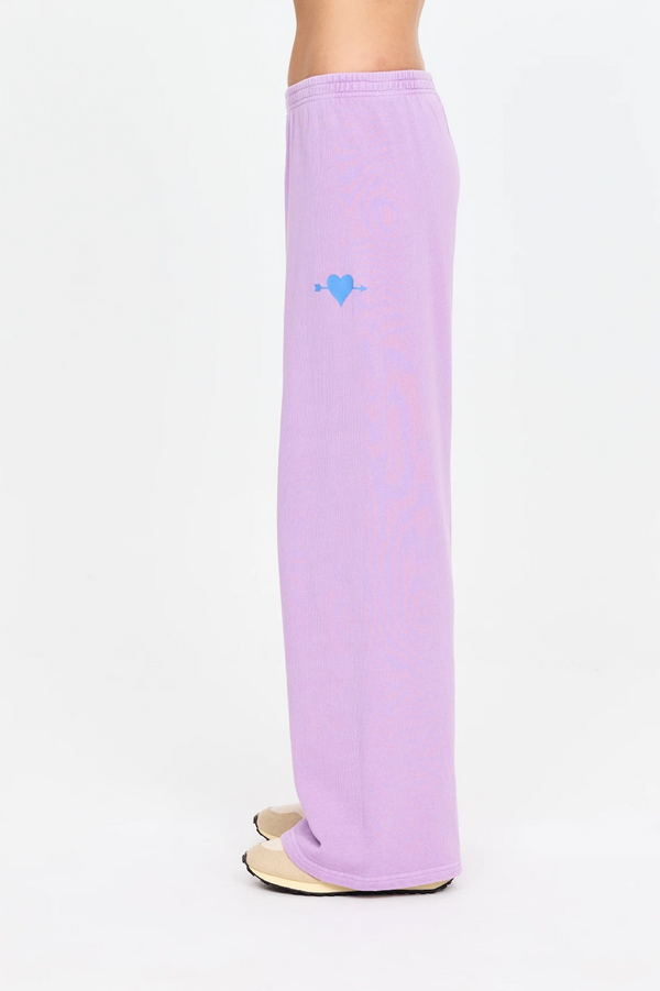 SOUL CAL WIDE LEG TRACK PANT - VIOLET