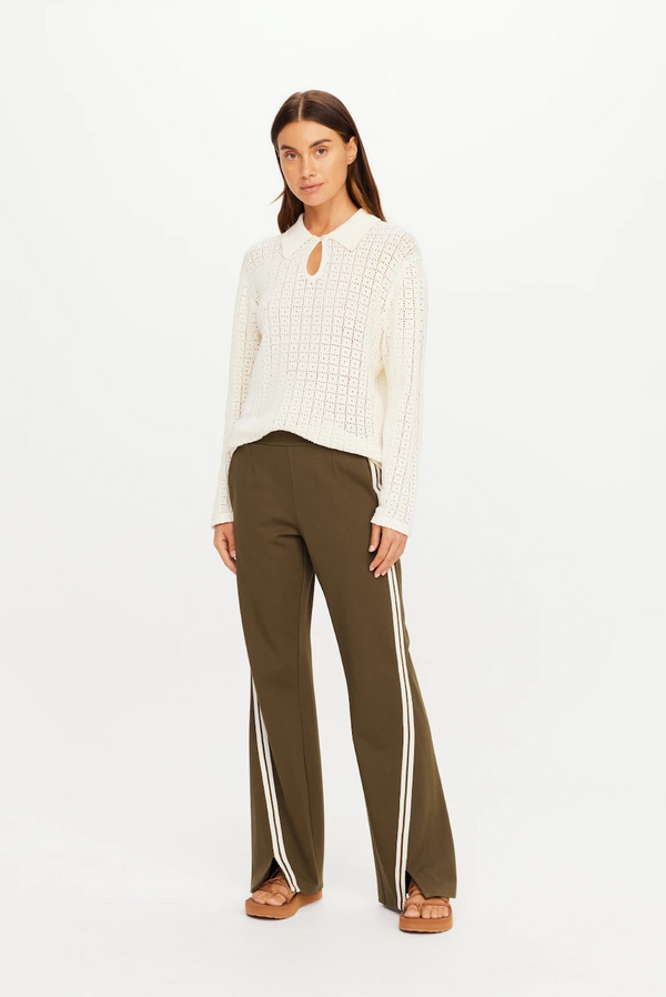 PETRA FLARE PANT - OLIVE