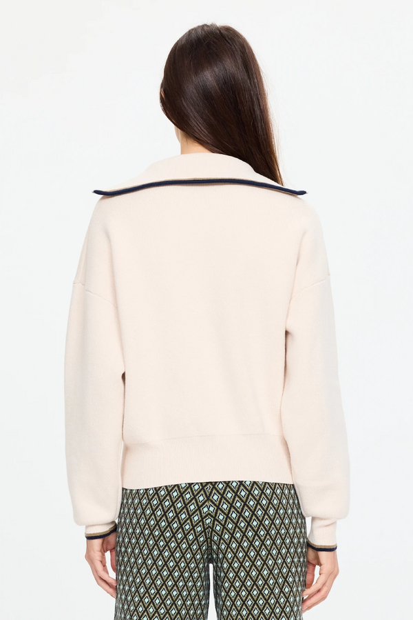 KAIRO HALF ZIP KNIT - CREAM