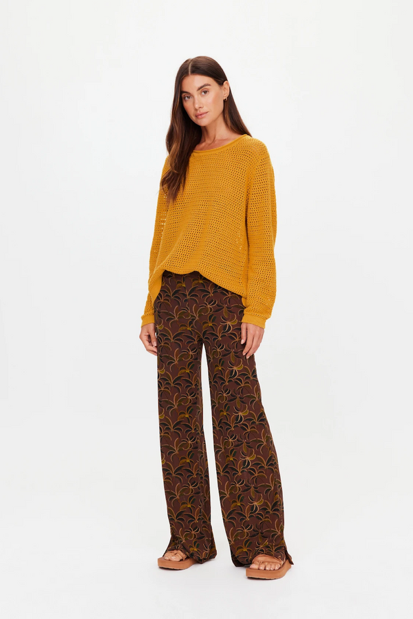 LAGUNA TASH STRAIGHT LEG PANT - PALM