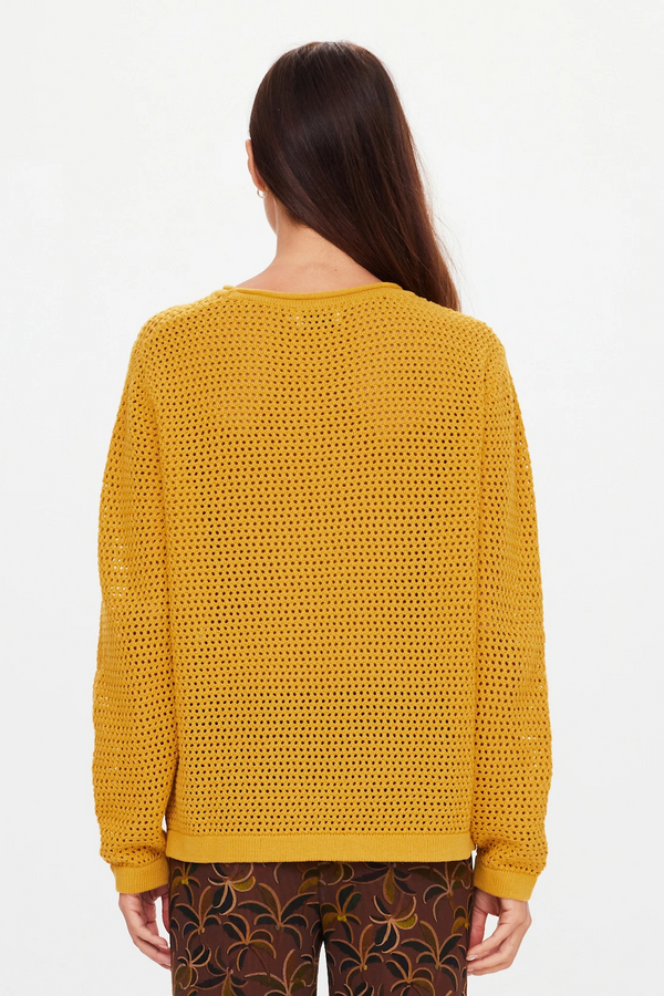FELICE KNIT CREW - BUTTERSCOTCH