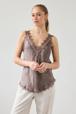 SOLANGE CAMISOLE - ESPRESSO