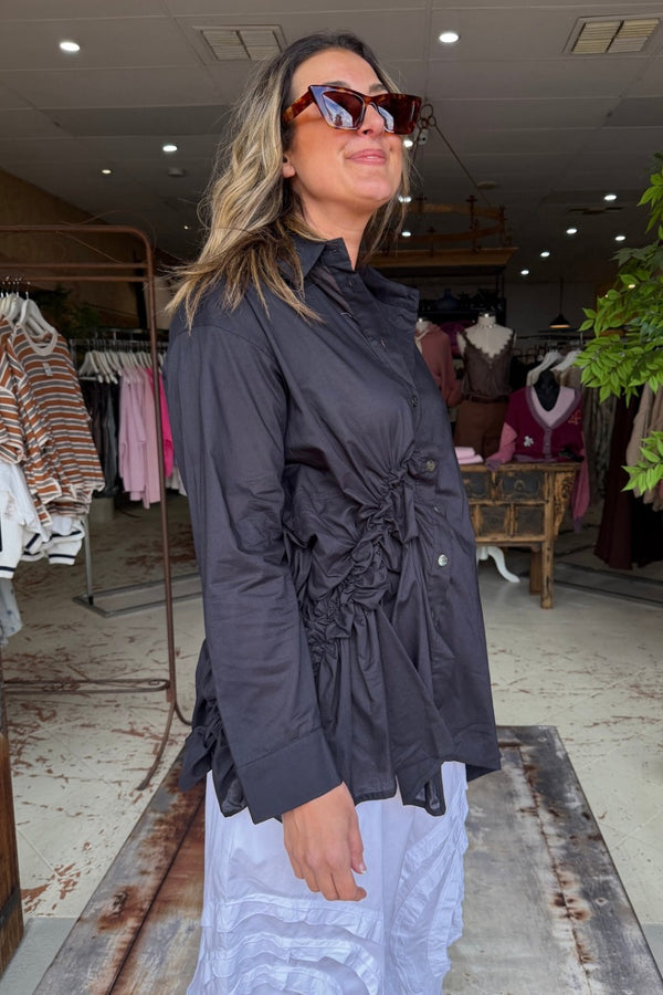 MOYURU GR97 BLOUSE - BLACK