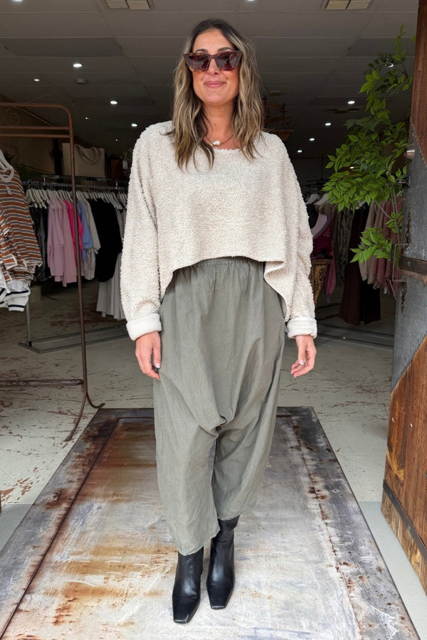 HELGA PULLOVER - GRUNGEWOLLE GEFUHL (CREAM)