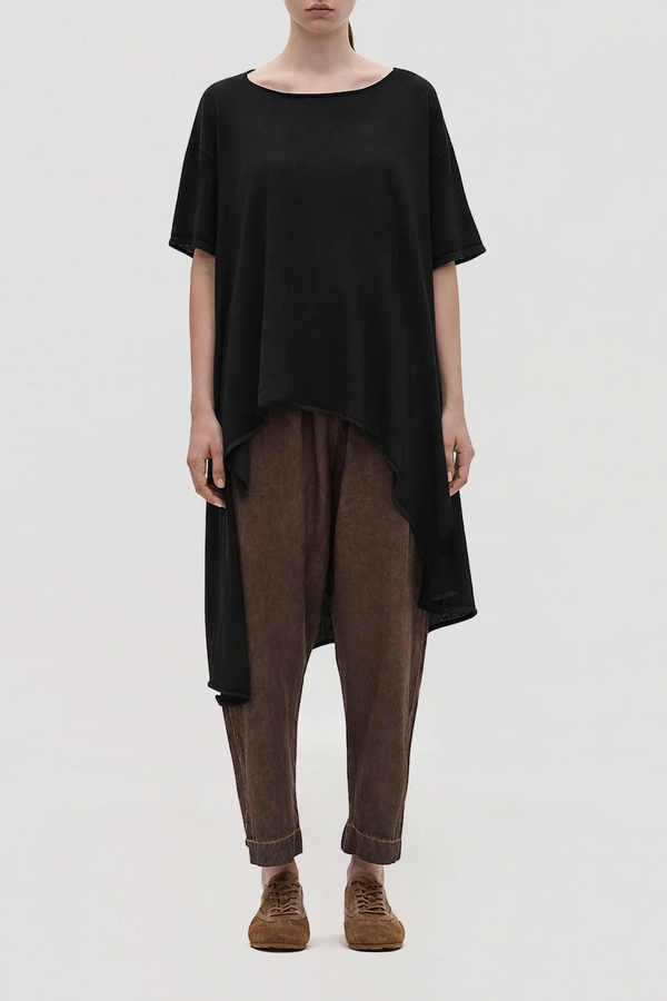 TIC KNITTED TOP - BLACK