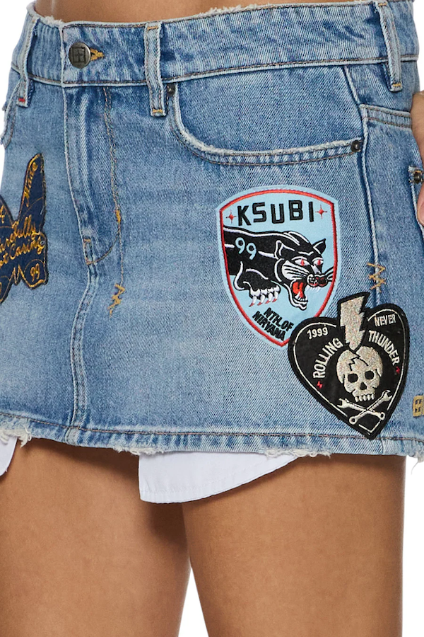 MICRO MINI SKIRT - HORIZON PATCH