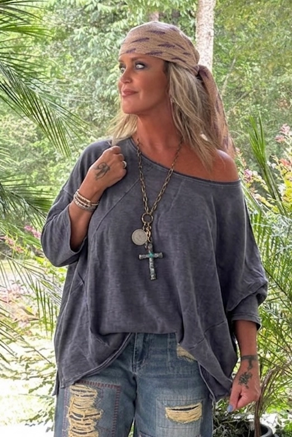 BE FREE TOP - VINTAGE INDIGO
