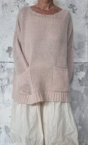 PULLOVER ABELLIAU - ROSE POWDER
