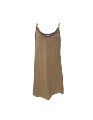 AGRA TANK DRESS TOBACCO
