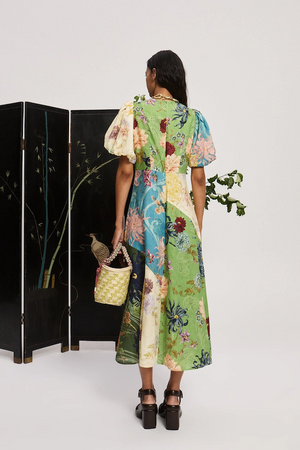 AVERY SPLICED MIDI DRESS