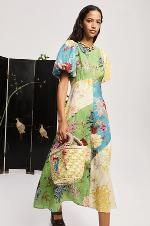 AVERY SPLICED MIDI DRESS