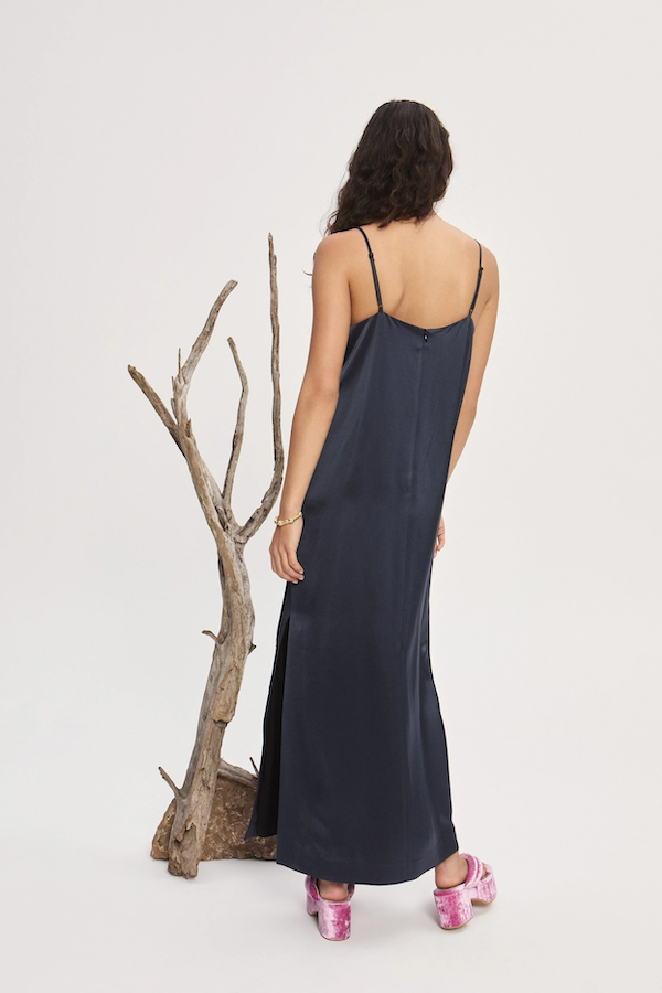 FONTAINE SLIP MIDI DRESS