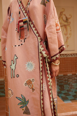 LAURENCE WRAP MIDI DRESS