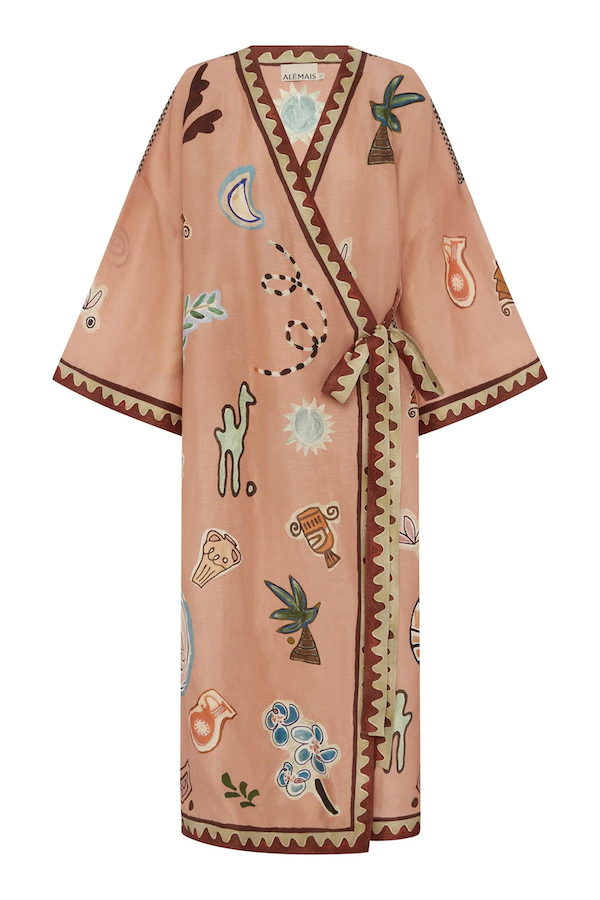 LAURENCE WRAP MIDI DRESS