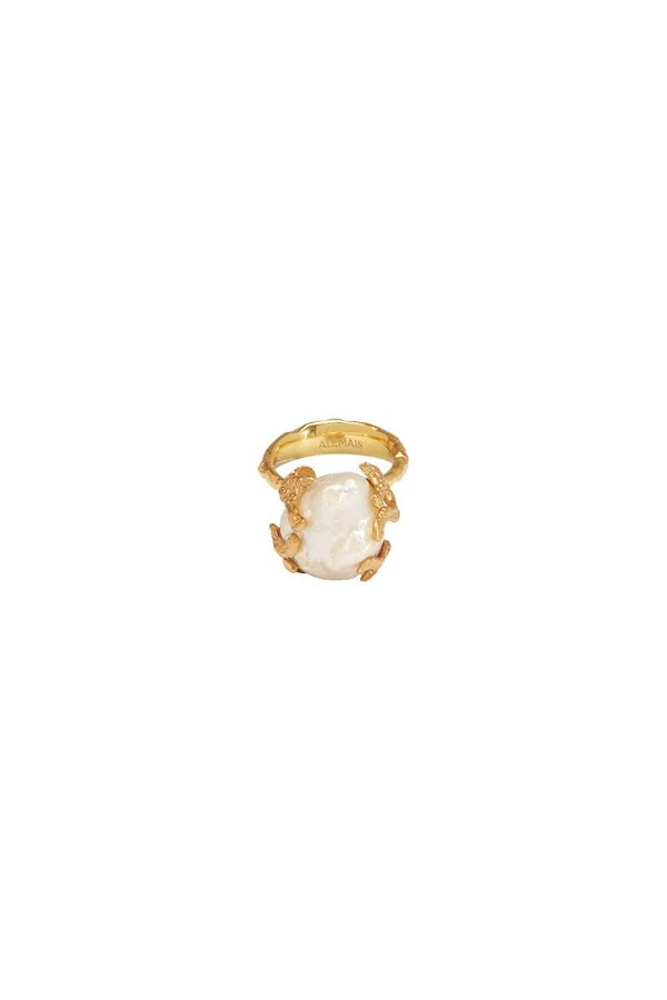 CURIO CORAL PEARL RING