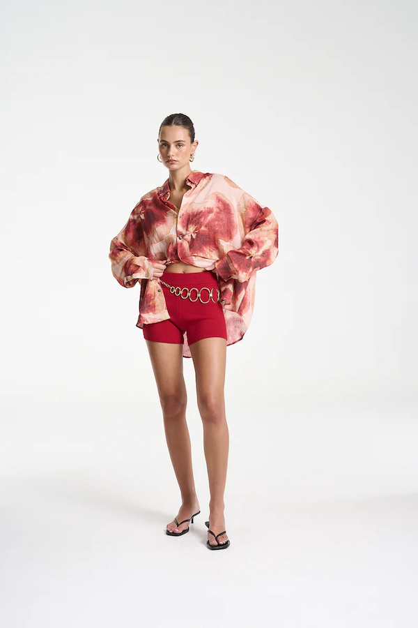 LS OVERSIZED SHIRT - ALOHA