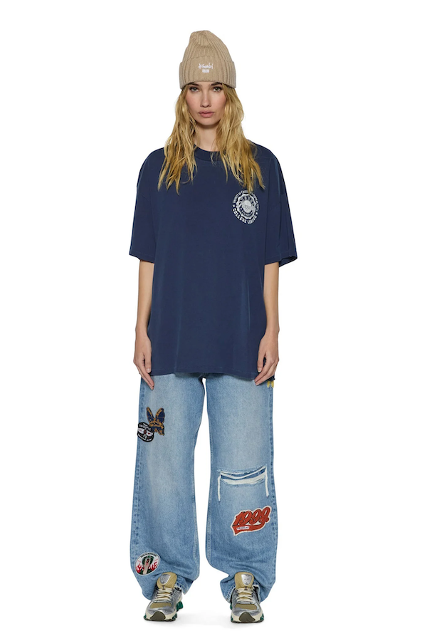 STACKS BOYFRIEND SS TEE - INK BLUE
