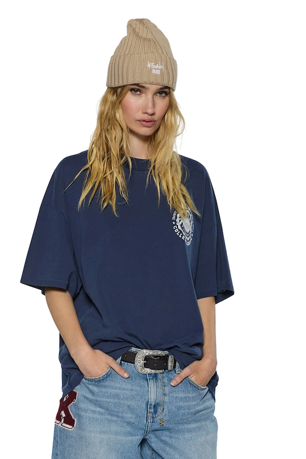 STACKS BOYFRIEND SS TEE - INK BLUE
