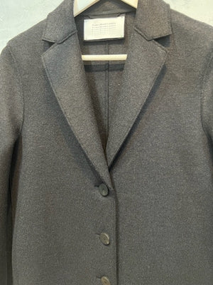 OVERCOAT PRESSED WOOL BLACK