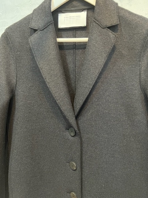 OVERCOAT PRESSED WOOL BLACK