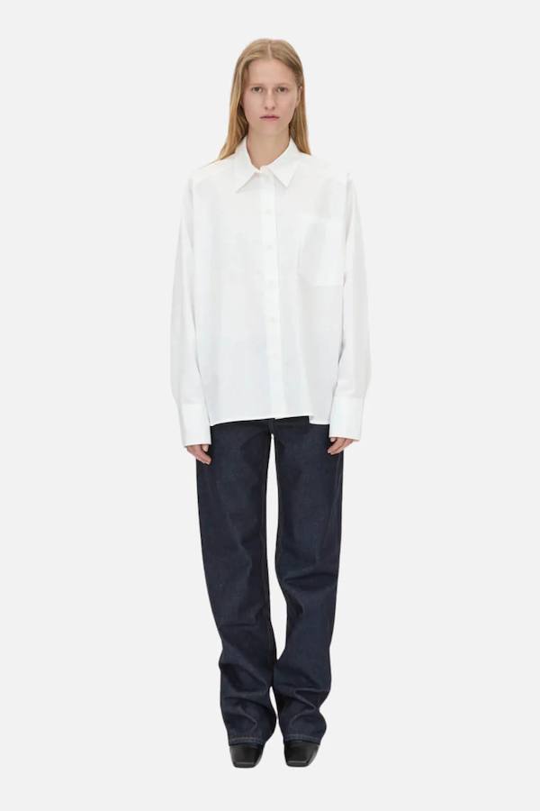 FIORA LONG SLEEVE SHIRT -SOFT WHITE