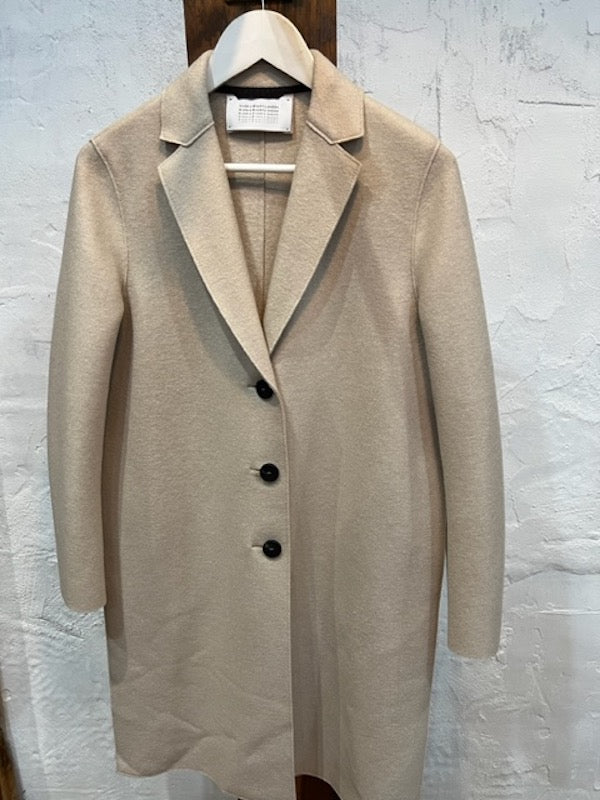 OVERCOAT PRESSED WOOL - CREAM