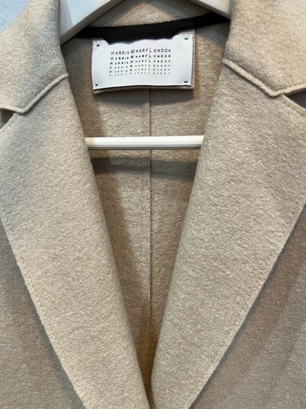 OVERCOAT PRESSED WOOL - CREAM