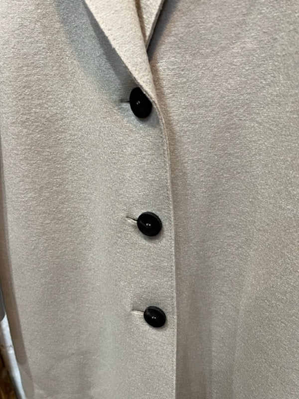 OVERCOAT PRESSED WOOL - CREAM