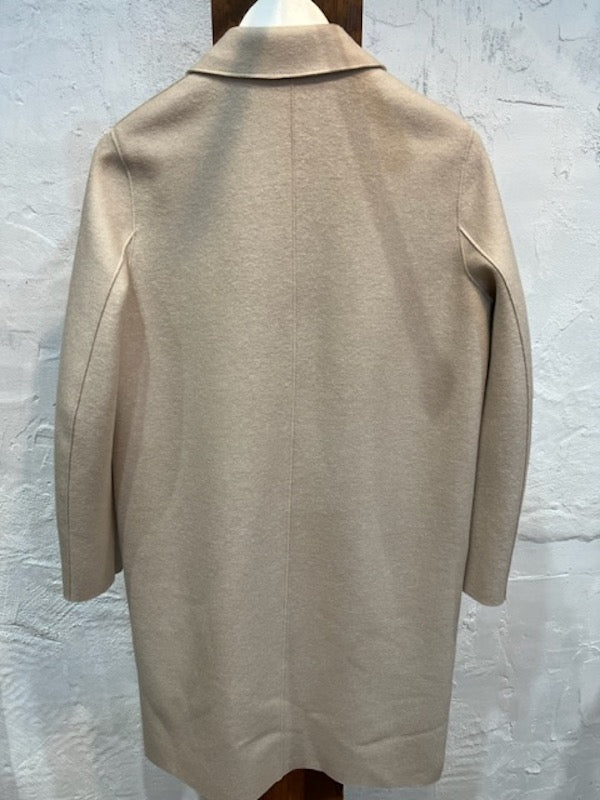 OVERCOAT PRESSED WOOL - CREAM