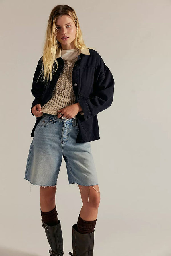 MONTANA SHORTS - RAW HEM COWGIRL BLUES