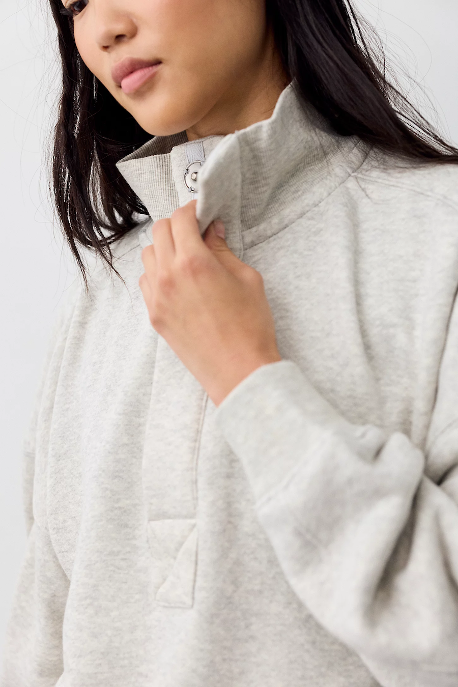 TIMELESS PULLOVER - HEATHER GREY