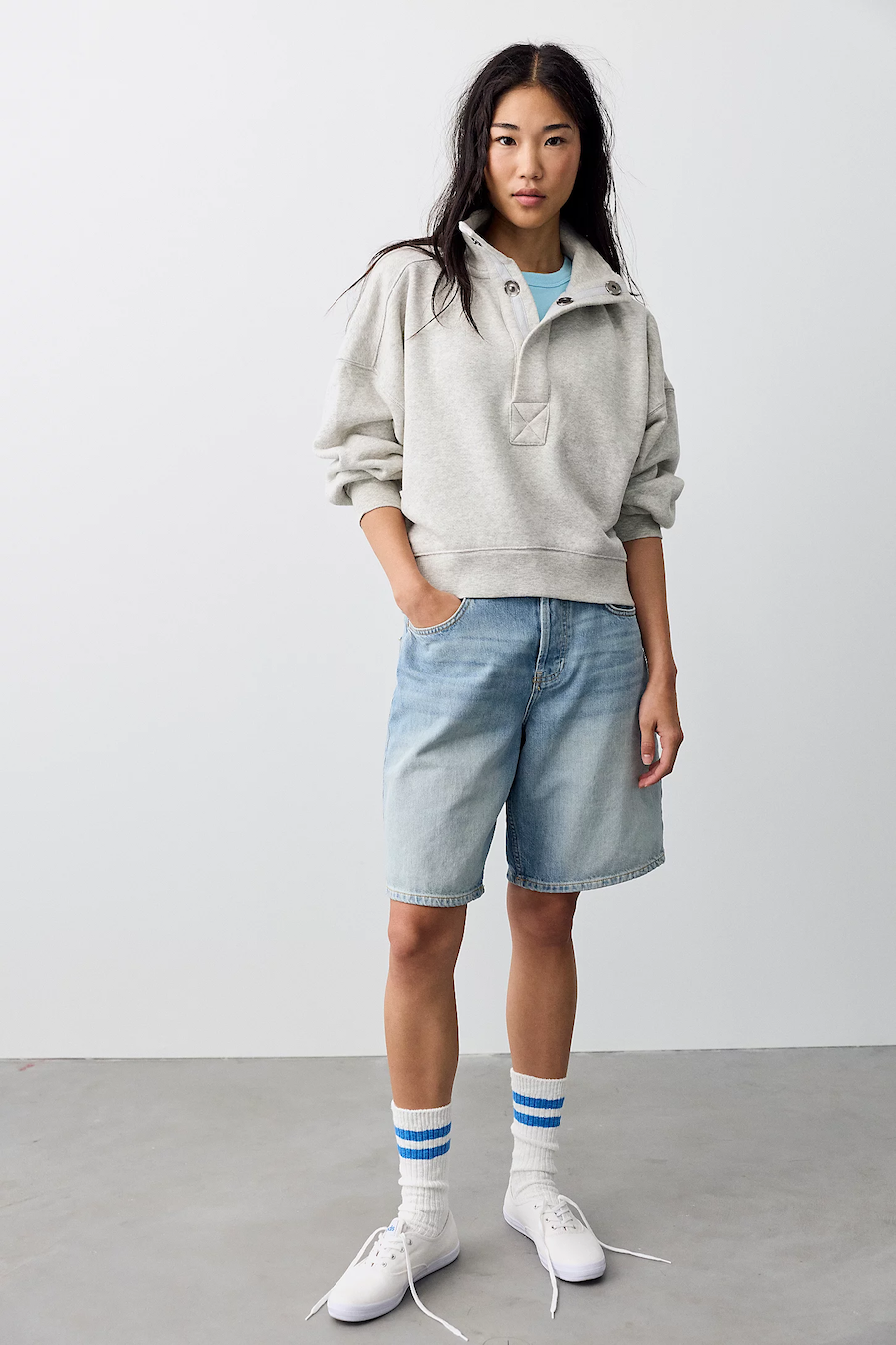 TIMELESS PULLOVER - HEATHER GREY