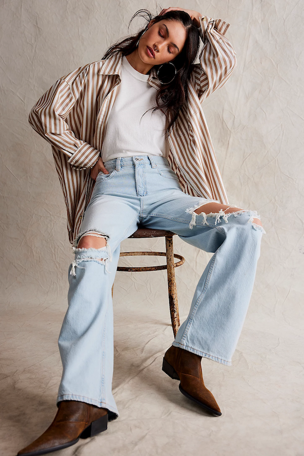 TINSLEY BAGGY HIGH RISE - FREE PEOPLE