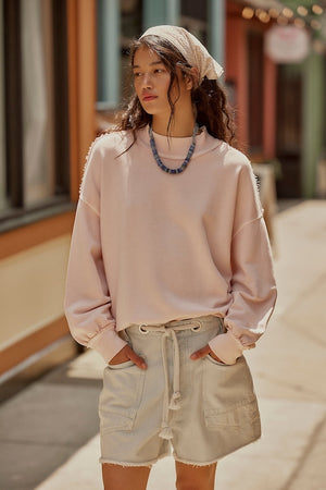 PALM SPRINGS TURTLENECK - MAUVE CHALK
