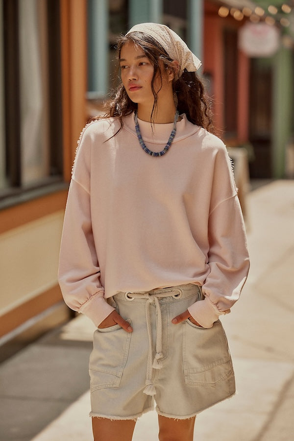 PALM SPRINGS TURTLENECK - MAUVE CHALK