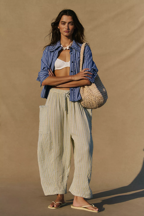STRIPED QUINN PANT - CHAMOMILE COMBO