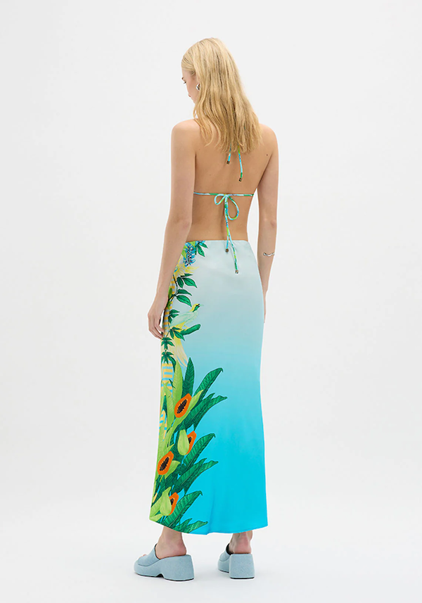 EDEN ILLUSTRATED MAXI SKIRT