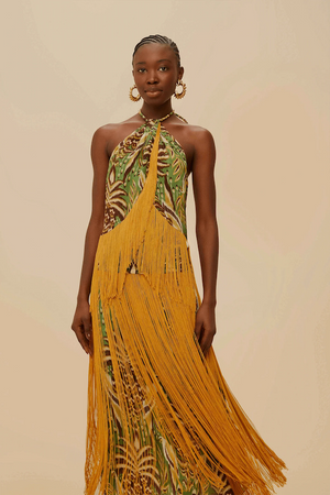 OVERLAPPED FRINGE TOP
