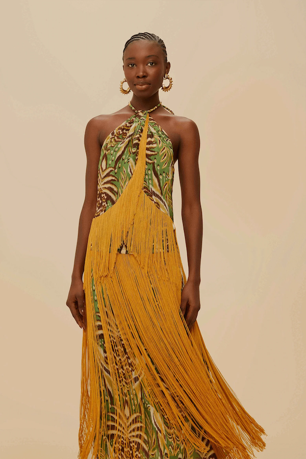 OVERLAPPED FRINGE TOP