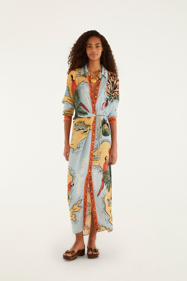 BEACHES PATH MULTICOLOR MAXI DRESS