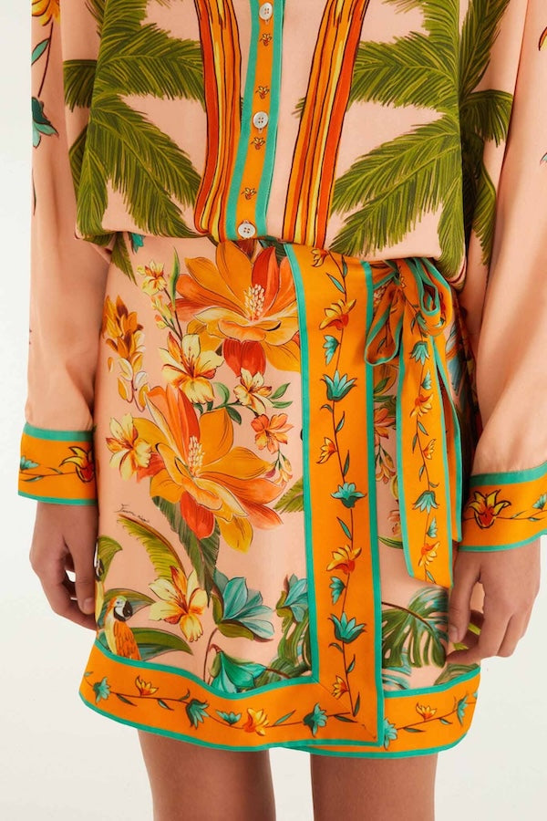 BIRDS MINI SKIRT