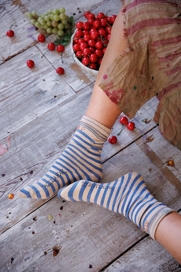 FRENCH STRIPE MP SOCKS - SOCKS 125 BIG TOP BLUE