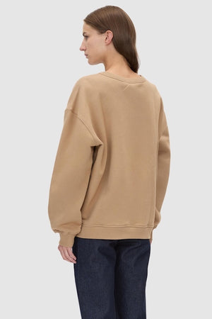 ANCA GRAPHIC SWEATER - LATTE